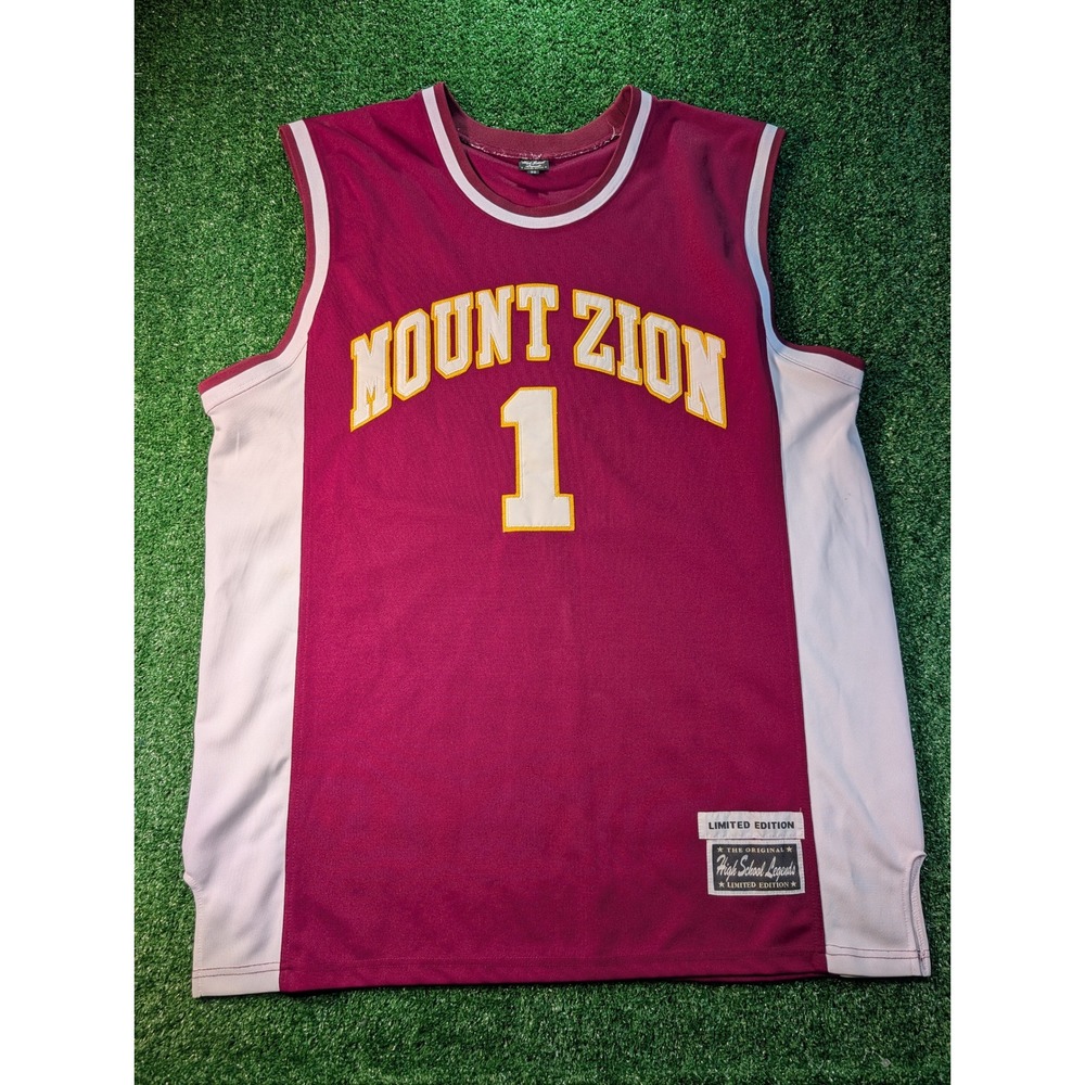 High School Legends Tracy McGrady Mount Zion Jersey Maroon White Size 56 XXL